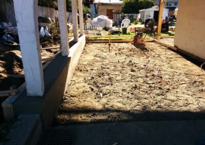 Preparing carport for new concrete