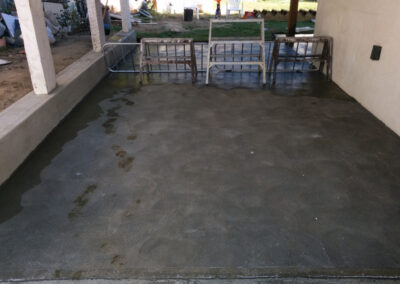 New concrete carport