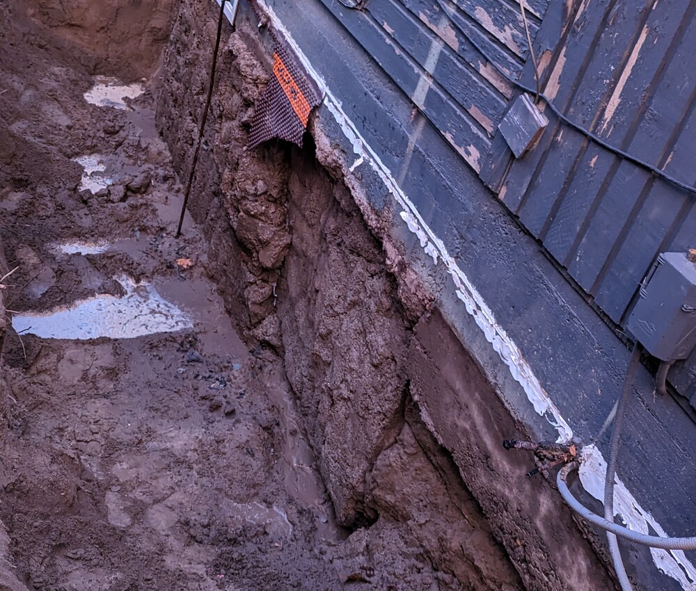 Cracked and Shifted Foundation exposed foundation that is cracked and shifted